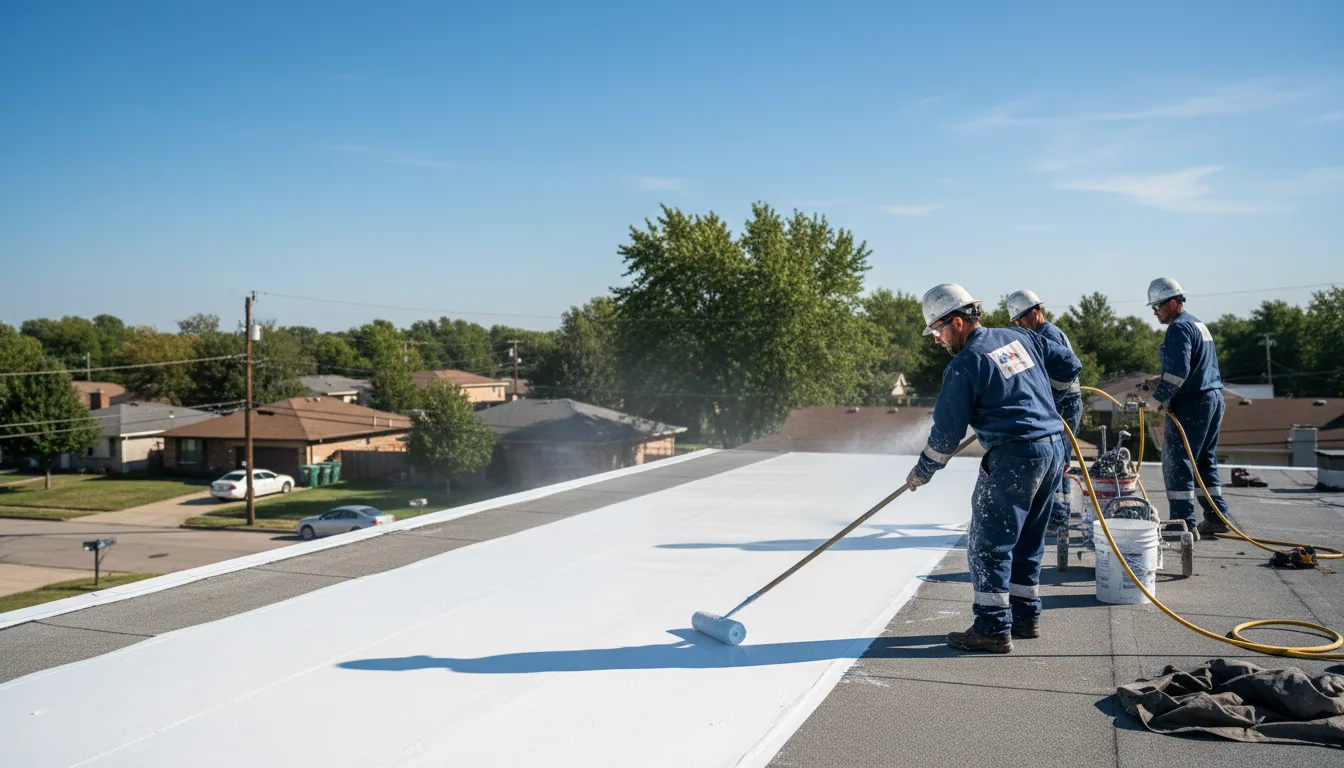 Commercial roof coating in Coalgate, OK near me